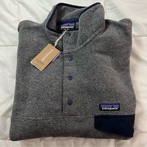 Patagonia Synchilla Gray Nickel Blue